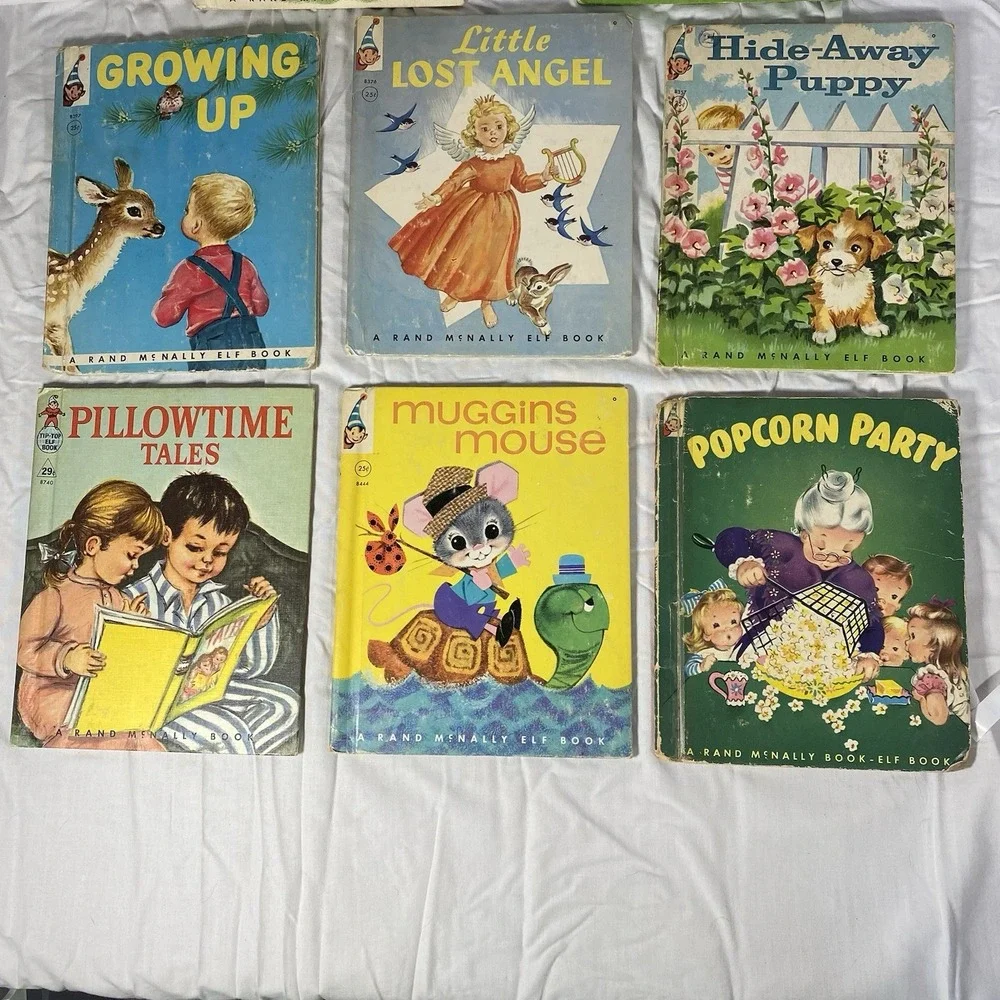Vintage Rand McNally ELF Books – Lot of 8 (1950s / Early 1960s)